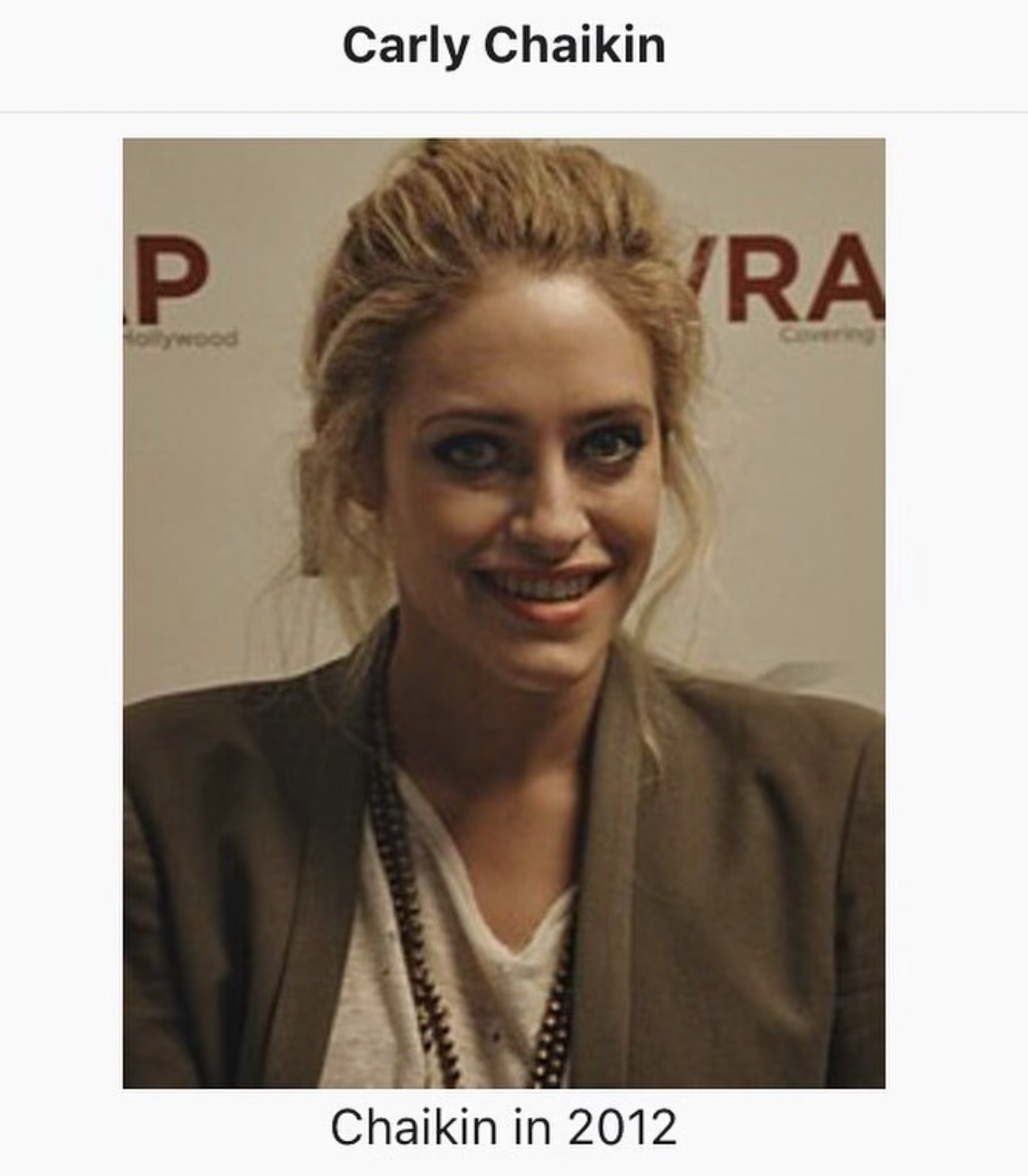 blond - P Carly Chaikin Chaikin in 2012 Ra Covering